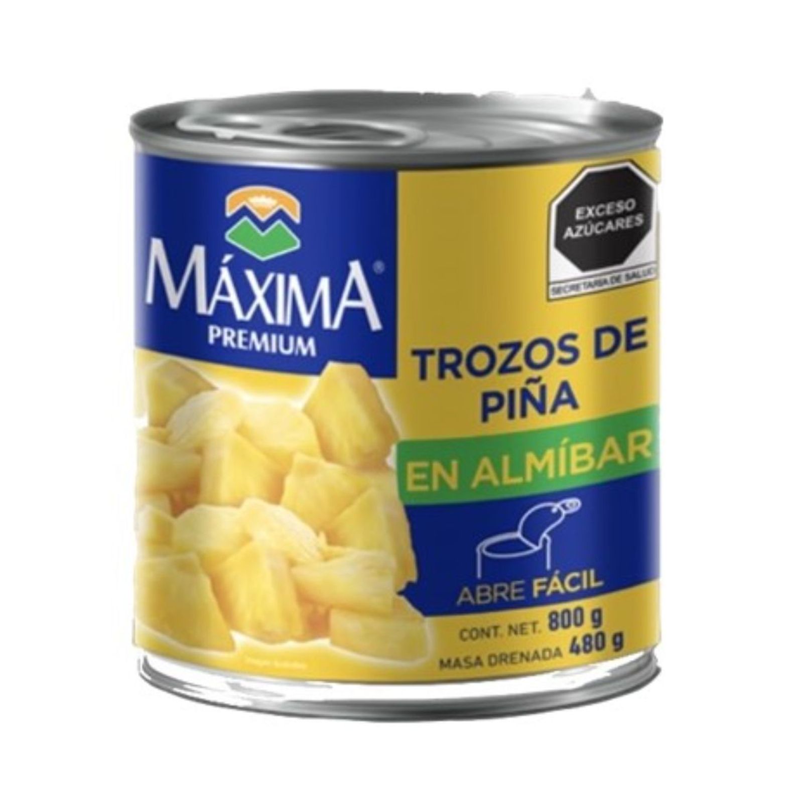 Pieza - Fruta En Almíbar Máxima Piña Trozos De 800 Gr | La tienda ...