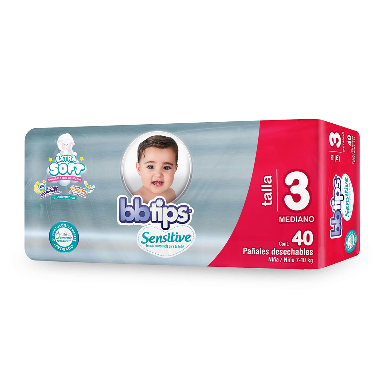 Bb Tips Key Visual Pieza - Pañales BB Tips T-3 40 Pzas | La tienda Online de Merza